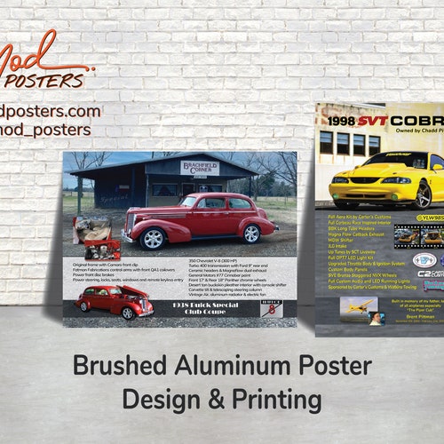 Car Show shops Aluminum Poster Design