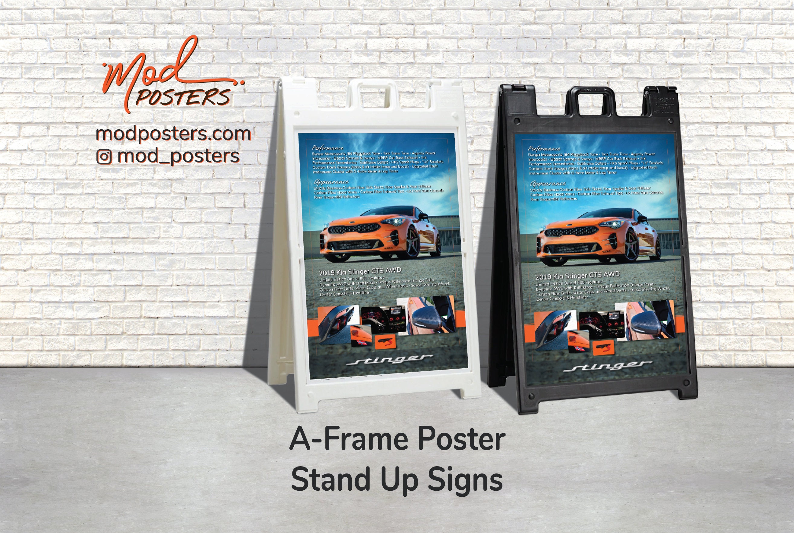 Aframe Stand up Poster Sign Package Etsy