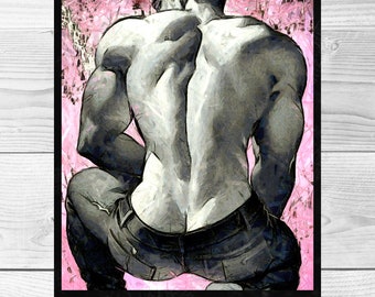 Gay Male Art Print Limited Edition 569 Etsy Gay Male Art Print Limited Edition 569 Etsy
