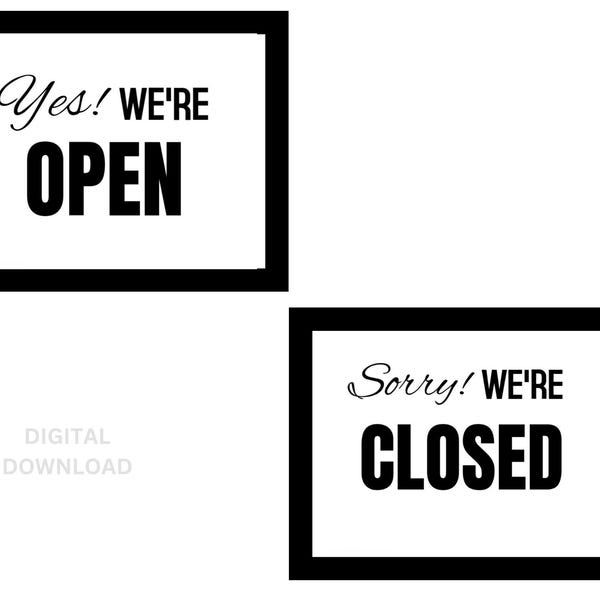 Welcomesign Sorry Sorry We Are Closed Sign - Etsy