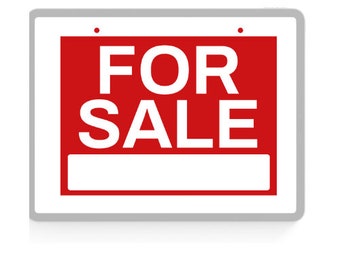 For Sale Sign - Digital Download - US Letter & A4 PDF Files