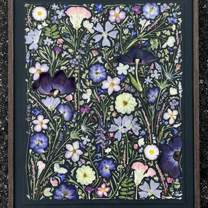 ORIGINAL One-of-a-Kind Custom Flower Art - Real Blooms Preserved in Stunning Artwork