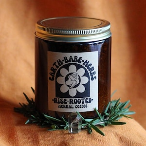 caffeine free adaptogenic herbal coffee | roasted dandelion chicory root tea blend - immunity energy mood image 1