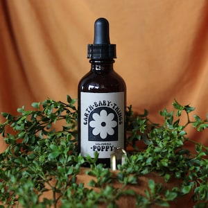 fresh california poppy ~ peaceful, content, light-hearted ~ potent tincture 2oz 4oz