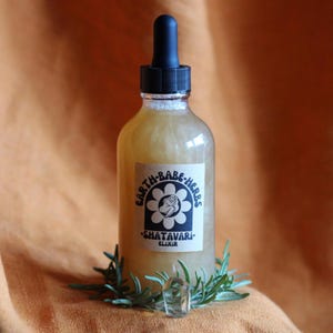 shatavari root tincture | womens hormone balance fertility libido reproductive support - rejuvenating adaptogen 4oz image 1