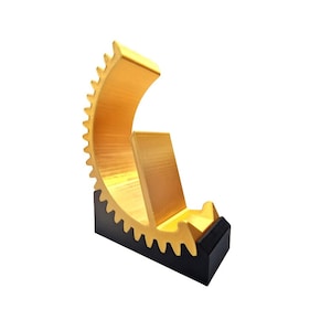 Smartphone Stand Gear (gold-colored)