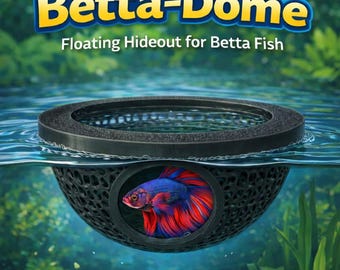 Betta Dome schwarz - schwimmendes Versteck für Kamppfische