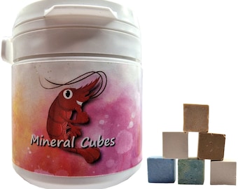 Mineral Cubes "Mix" / 30 Stück / Garnelen Aquarium Aufbereiter Schnecken Boost