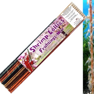 Shrimp Lollies Spring Mix (12 pieces) Shrimp Lollies Food Pollen Sticks Food Sticks