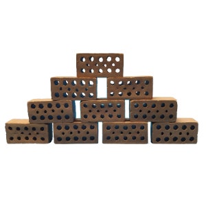 Ladrillos en miniatura / cueva, escondite para camarones, plantas, acuario, decoración, mini ladrillo