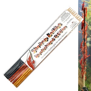 Pirulitos de camarão, mix de Alemanha (10 unidades), pirulitos de camarão, palitos de pólen, palitos de comida