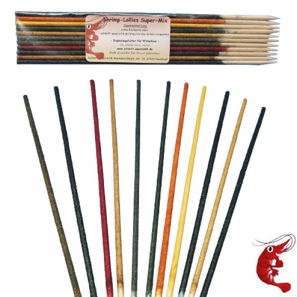 Shrimp Lollies Super Mix (11 pieces) / Shrimp Lollies Feeding Sticks