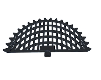 Siatka z mchem zaokrąglona postrzępiona (czarna) / siatka z mchem do roślin akwariowych aquascaping