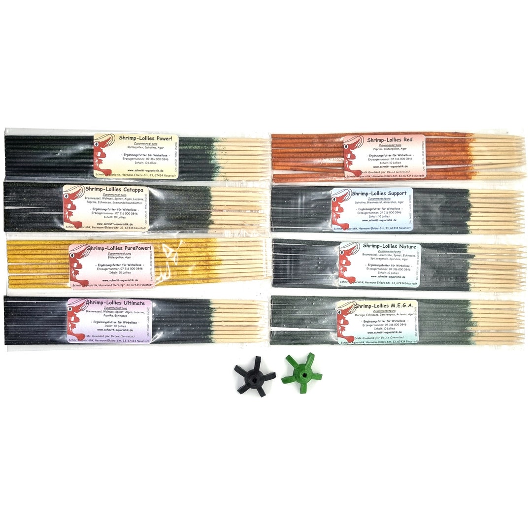 GlasGarten Shrimp Lollies 4 In 1 Power Vegetable 8 Pcs - Foto 3