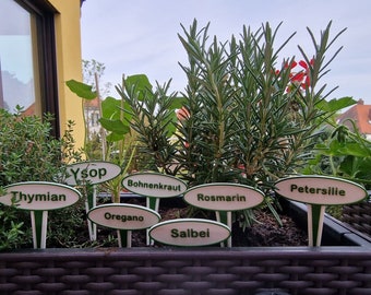 Herb signs / many varieties / garden sign bed spices rosemary thyme