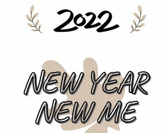 Diario imprimible minimalista 2022