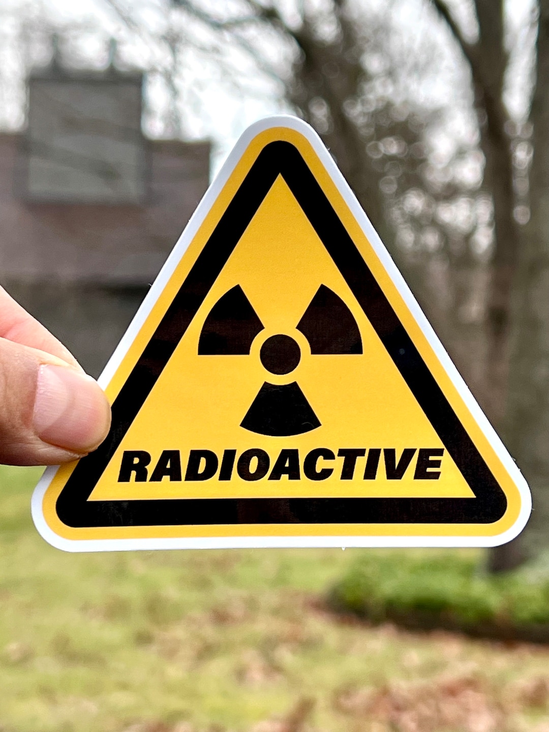 Radioactive Sticker | Kids Radioactive Warning Sticker | Fun Sticker ...