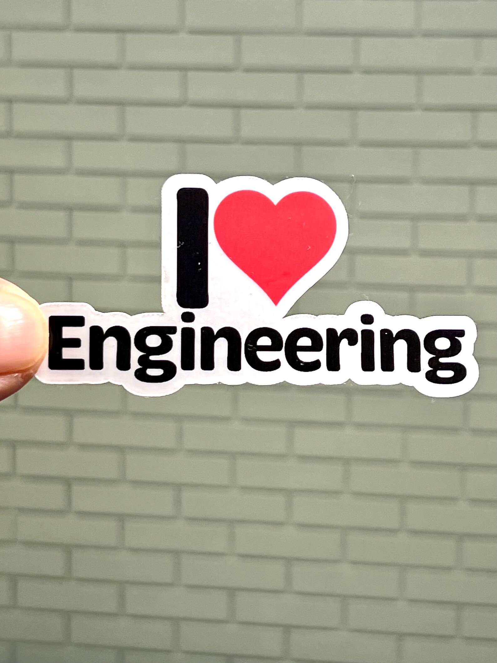 I Heart Engineering Vinyl Sticker: Water Bottle Stickers - Etsy