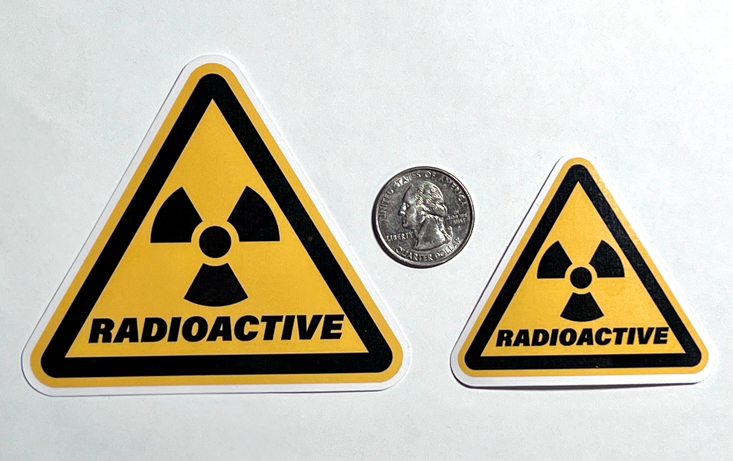 Funny Kids Radioactive Warning Sticker for Bedroom Doors Toy Boxes ...