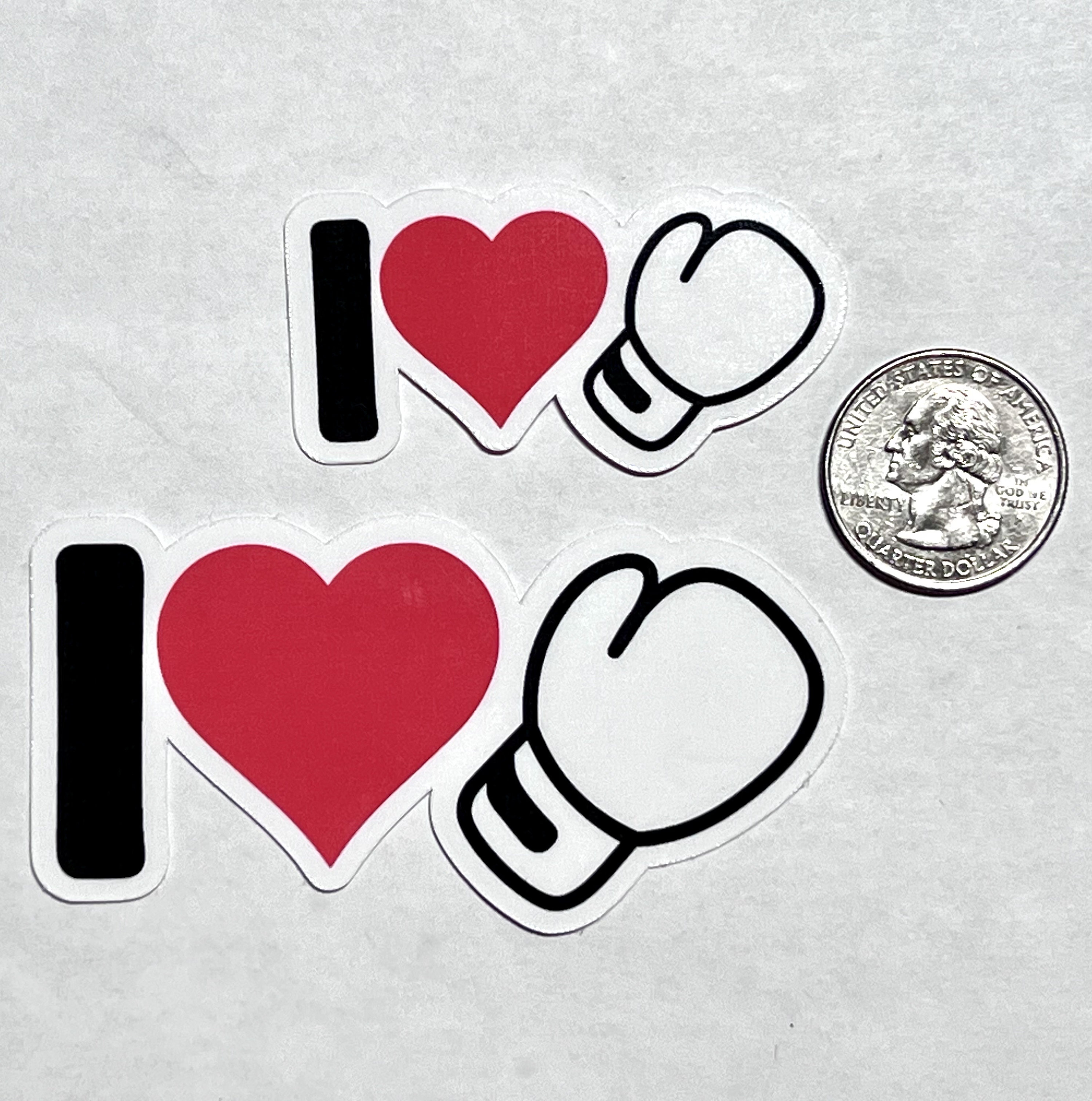 I Heart Boxing Waterproof Vinyl Sticker for Gym Water Bottles Laptops ...