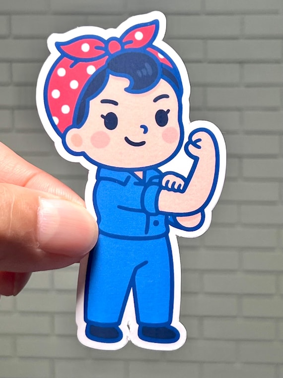 Rosie the Riveter Sticker for Car Decals Feminist Gifts Laptops Kindles Bottles