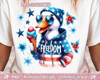 Tastes Like Freedom PNG, Funny Duck Digital Download, Duck Hunting Sublimation PNG, 4th of July Duck Patriotic Sublimation png