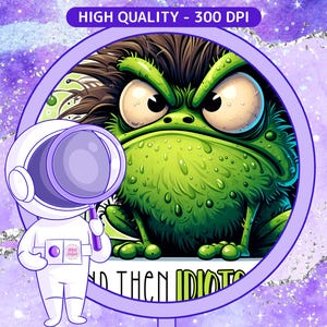 Frog Tumbler Wrap Funny Frog Png Sarcastic Tumbler Wrap Frog Funny Sublimation Design 20oz skinny Tumbler Frog Cartoon Png Idiots Happen Png image 4