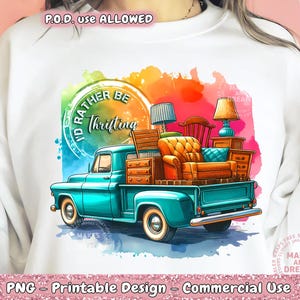 Thrifting Png I&#39;d Rather be Thrifting Png Antique Thrifting Sublimation Design Flea Market Hunting Digital Design Garage Sale Png Junk Queen