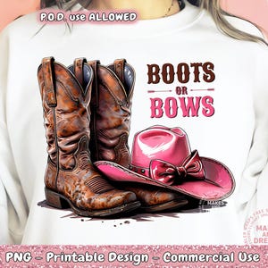 Boots Or Bows Gender Reveal PNG, Retro Cowgirl Cowboy Baby Shower Party PNG, Gender Reveal Shirt Design Boy Girl Png Western Rodeo Country