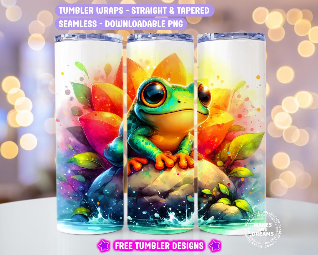 Cute Frog Tumbler Wildlife Tumbler Png Nature Lover Tumbler 20 Oz ...