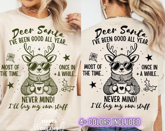 Funny Reindeer Christmas Png Design Sarcastic Deer Santa Shirt Trendy Vintage Retro Reindeer Png Christmas Season Sublimation Design Dtf Dtg