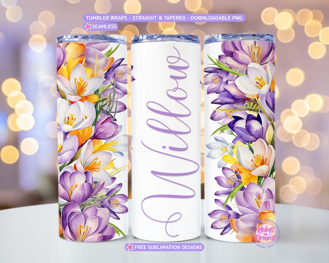 Add Your Own Name Tumbler Wrap PNG 20oz Skinny Tumbler Sublimation ...