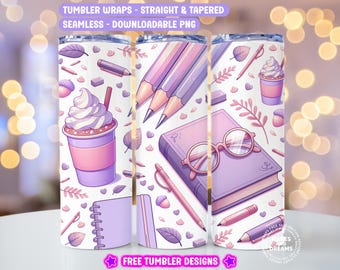 Teacher Tumbler Wrap Composition Teacher Tumbler Png Back to School Teacher Appreciation 20oz Tumbler Sublimation Design Teach Love Inspire