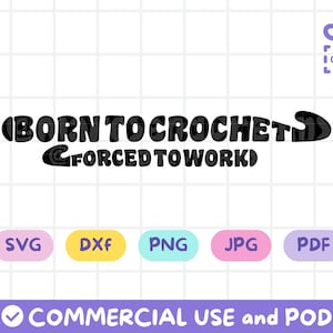 Crochet Quote SVG Clipart Crochet Hook Cut File Crochet Svg for Cricut Cutting Machine File Funny Quote Crochet PNG Commercial Use Clip Art