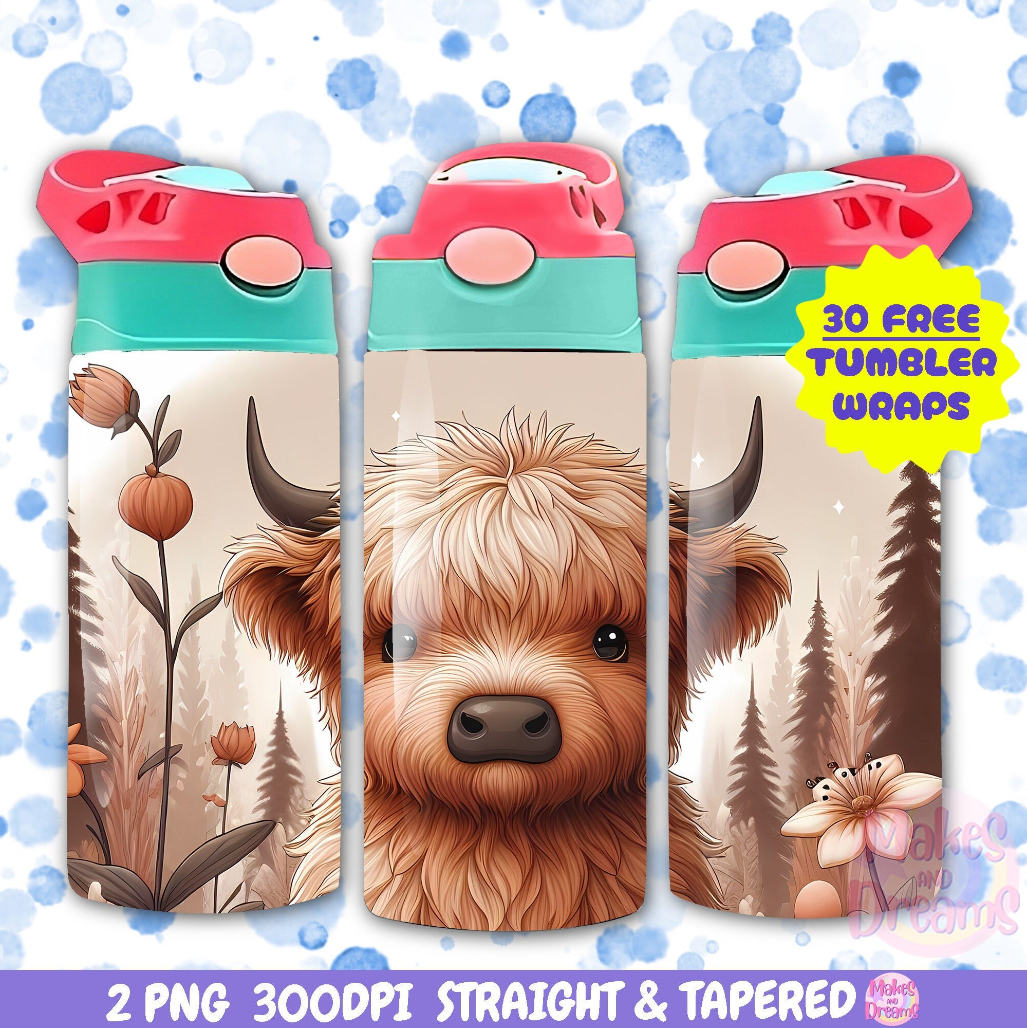 Dog Sippy Cup Sublimation  12oz Sippy Tumbler (2726890)