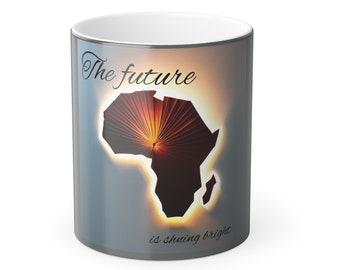 Afrikanische Tasse, afrikanisches Geschenk, afrikanische Karte, positive afrikanische Tasse, Afrika-Tasse, afrikanisches Souvenir, Kaffeetasse, Teetasse, afrikanische Tasse 11oz