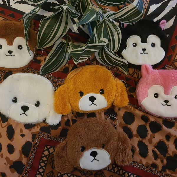 Kids/Adult fuzzy animal coin purse