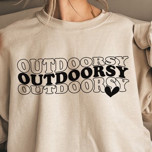 Outdoorsy SVG Sofortiger Download, Outdoorsy Cut-Datei für Cricut, Outdoorsy svg, Sommer SVG, Natur svg, Outdoorsy Shirt SVG für Mädchen