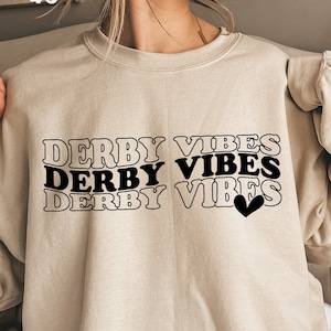 Racing Vibes SVG-bestand direct downloaden, Derby Shirt Svg, sport Svg, sport moeder Svg, Derby Vibes Shirt Svg, Svg-bestanden voor Cricut