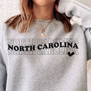 North Carolina SVG PNG PDF, Love North Carolina Svg, North Carolina Shirt Svg, Shirt Cricut, North Carolina Cut File, Svg For Shirts