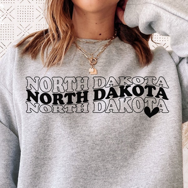 North Dakota SVG PNG PDF, Love North Dakota Svg, North Dakota Shirt Svg, Shirt Cricut, North Dakota Cut File, Svg For Shirts