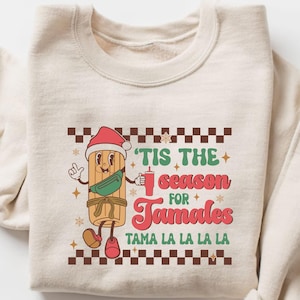 Maglietta Tamales messicana, Natale messicano, È la stagione dei Tamales, Natale messicano, È la stagione dei Tamales, Magliette Tamales