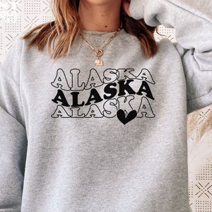 Alaska SVG PNG PDF, Love Alaska Svg, Alaska Shirt Svg, Shirt Cricut, Alaska Cut File, Wavy Stacked Svg, Svg For Shirts, Instant Download
