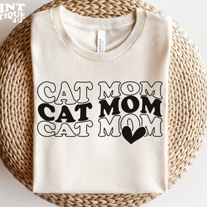 Cat Mom SVG Archivo Descarga instantánea, Cat Mom Cut File para Cricut, Cat Mom Life svg, Cat Mom SVG, Cat Mama svg, Cat Lover Shirt svg, Cricut