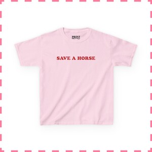 Save A Horse Baby Tee, Rodeo Cowgirl Shirt, Cowboy Tee, Horse Lover Gift, Western Shirt, Funny Western shirt, Country Gift For Her Light Pink