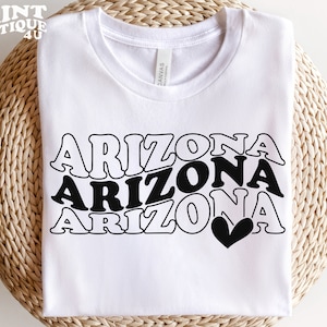 Arizona SVG PNG PDF, Love Arizona Svg, Arizona Shirt Svg, Shirt Cricut,  Arizona Cut File, Wavy Text Svg, Svg For Shirts, Instant Download