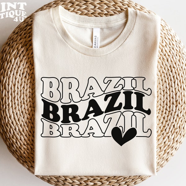 Brazil SVG File Instant Download, Brazil Cut File Cricut, Love Brazil svg, Brasil SVG, Brazil Shirt svg, Vacation SVG, Brazil Heart Svg