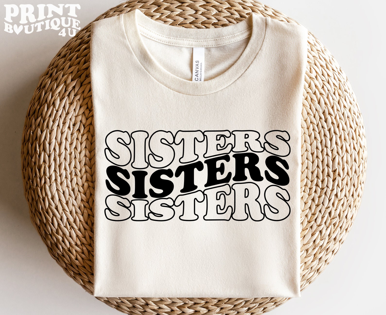 Sisters SVG File Instant Download Sisters Cut File for - Etsy
