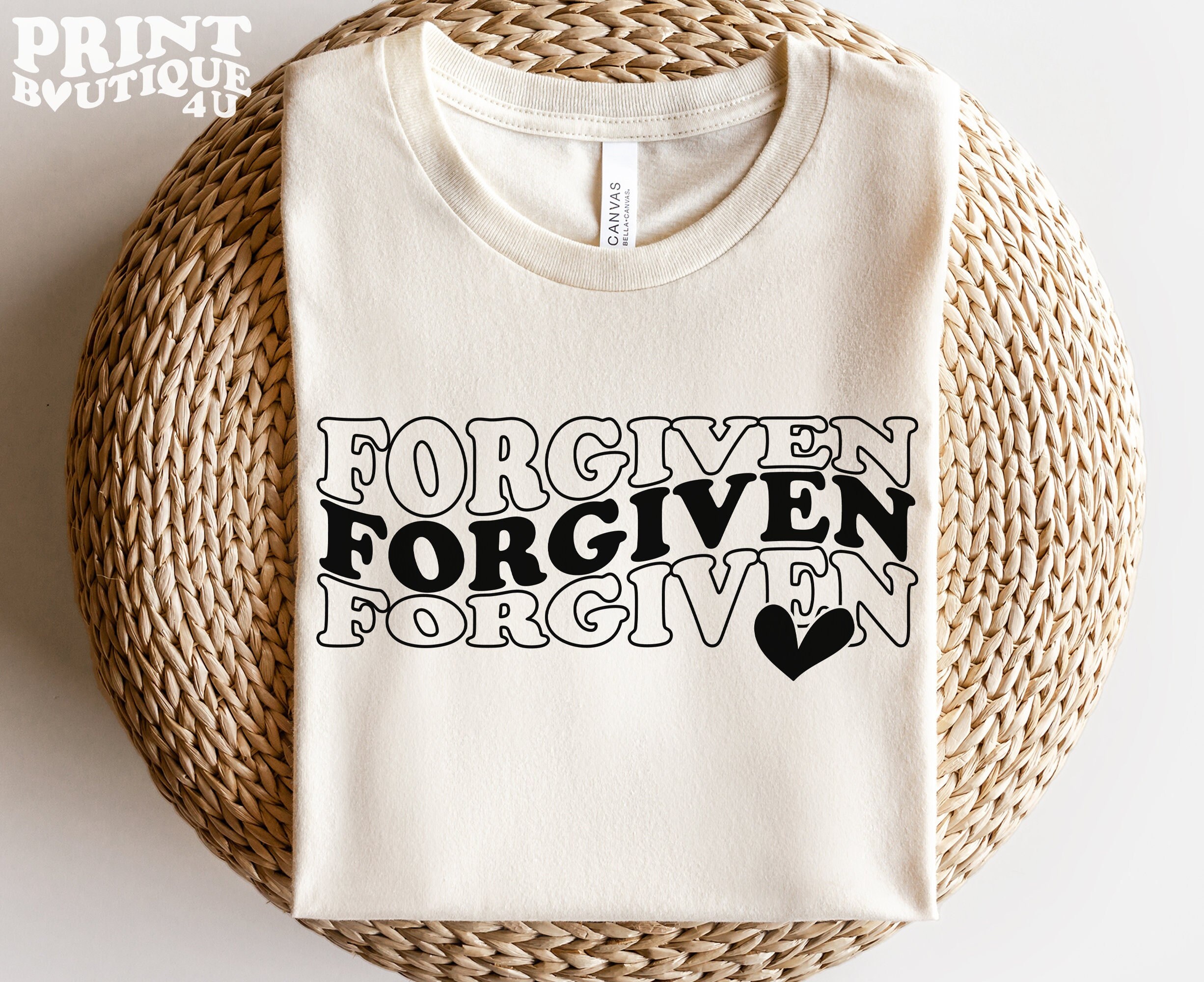 SVG perdoado, svg cristão, versículo da Bíblia svg, coração svg, svg religioso, camisa perdoada svg, Cricut, svg digno, camisa cristã svg