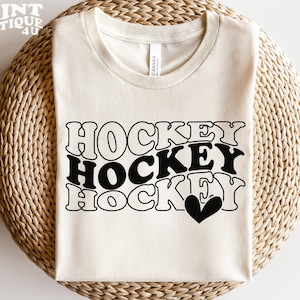 Hockey SVG PNG PDF, Love Hockey Svg, Hockey Shirt Svg, Hockey Cut File, Shirt Svg Cricut File, Hockey Player Svg, Instant Download